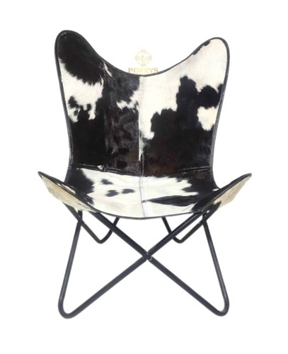 Cowhide butterfly chair - cowhide,