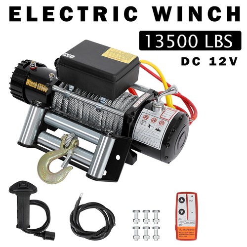 Electric winch 12v 13500lb - electric,