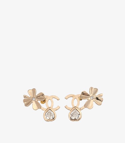 Chanel crystal gold tone four - crystal,
