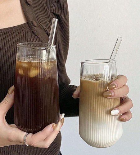 Tall latte glasses iced - glasses,