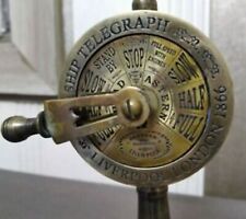 Beautiful Antique Brass Ship Engine Room Telegraph Marine Working Ring Bell 7"