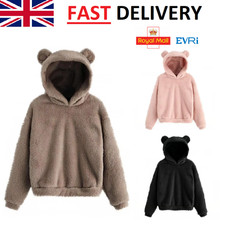 Womens Teddy Fleece Hoodie