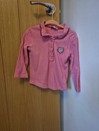 Girls kenzo pinknpolo shirt - girls,