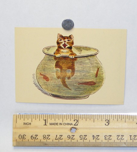 Vintage brown cat a - brown,