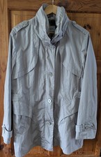 Ladies Fashion Junge Danmark Grey Raincoat/Mac Size 14UK 42 Eur Excellent Con