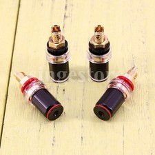 4Pcs 7mm Copper Binding post Speaker Terminal speaker amp UK Stock