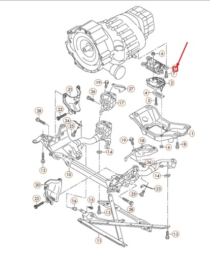 New genuine audi gearbox - new,
