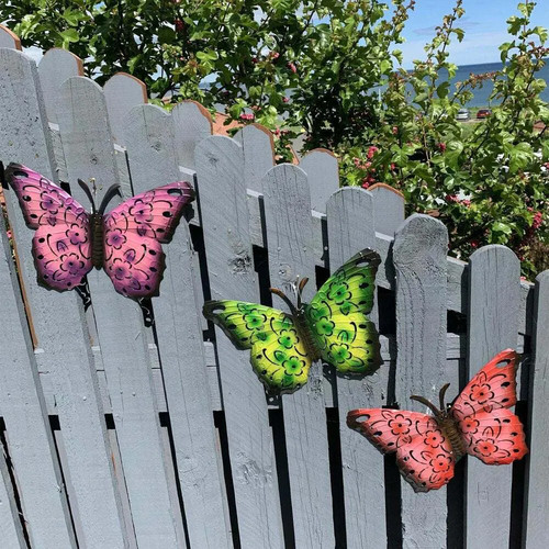 Outdoor garden metal butterfly - metal,