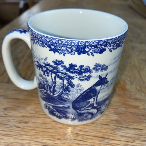 Spode mugs two blue - x, two: