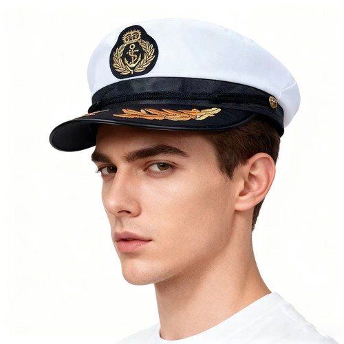 Navy captain hat skipper yacht - navy,