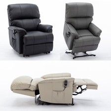 Canterbury Leather Dual Motor electric rise riser and recliner chair - 5 Colours