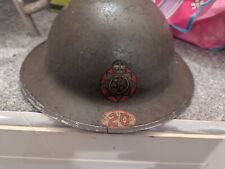 WWII BRITISH NFS STEEL HELMET AREA NO.20