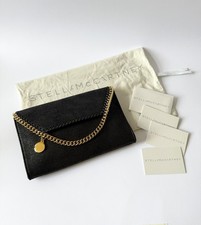 Stella McCartney Falabella Wallet Crossbody Bag Black Gold Chain BNWOT