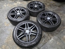 Genuine OEM Mercedes C Class AMG Line 17" Alloy Wheels + Tyres W204 Sport Coupe