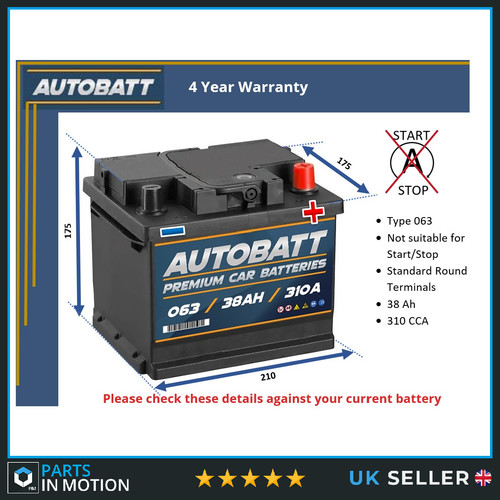 Battery fits mazda mx5 xedos - mx5,