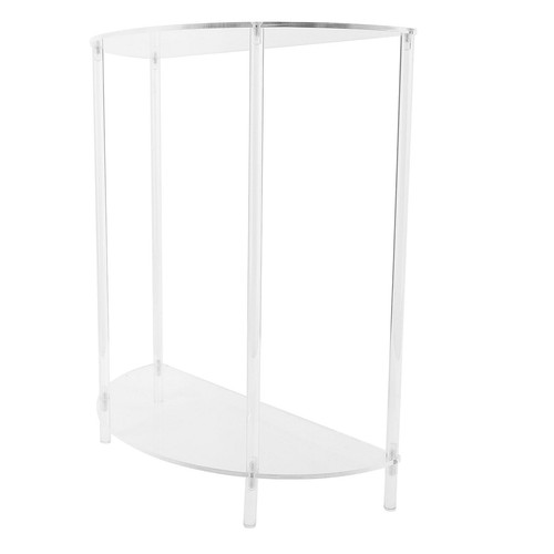 Dioche half moon table acrylic - half,