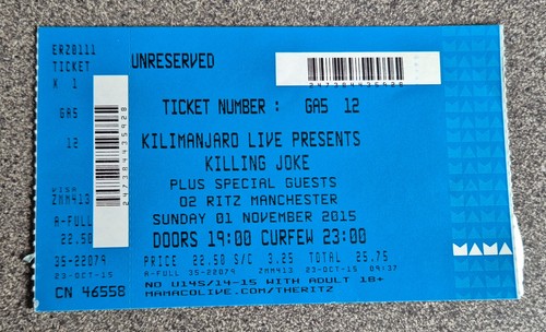 Used concert ticket - used,