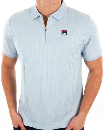 Fila vintage zip polo - zip, blue