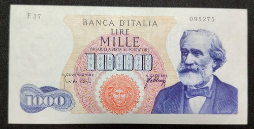 1000 green lire - lire, 1st