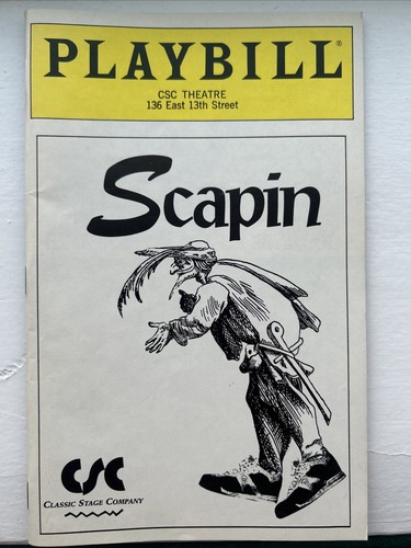 Scapin csc theatre playbill - scapin,