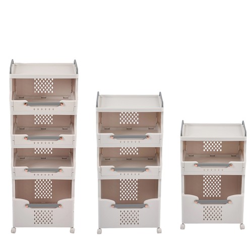 Foldable laundry trolley 5 - trolley, 3/4/5