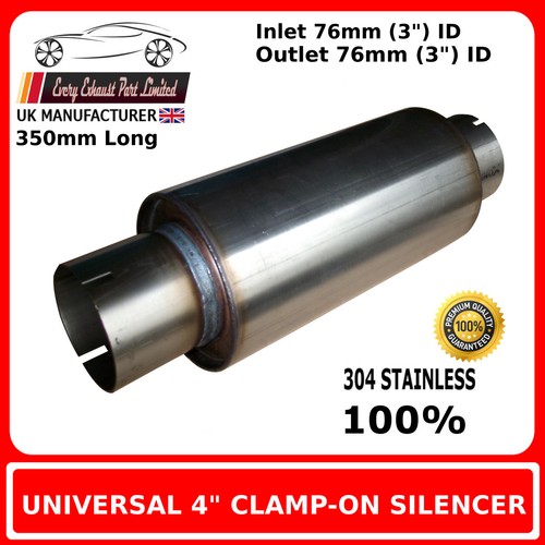 Clamp on stainless - 4",