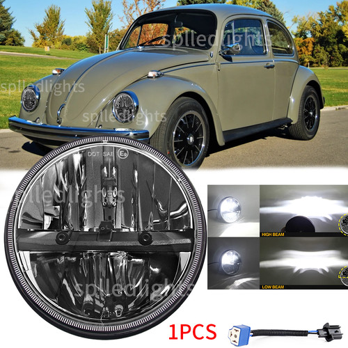 1pc led headlight hi - led, hi/lo