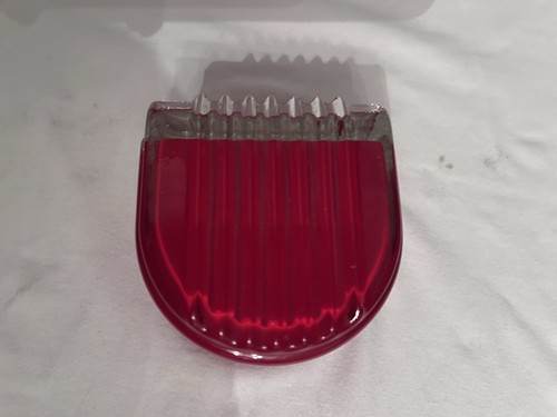 Vintage coloured red - coloured, red/clear