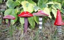 Red Mushroom Fairy Ornaments