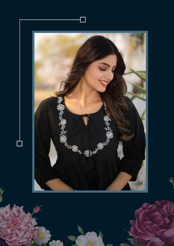 Ladies cotton kurti - cotton,