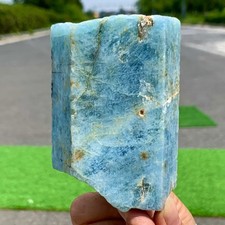 1.33LB Rare!Natural beautiful Prism shaped Aquamarine Raw Crystal Specimen Rough
