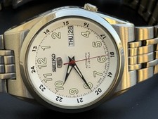 Vintage Seiko 5 Automatic Mens Watch 7s26-02C0 21 Jewels Day-Date Japan S-07