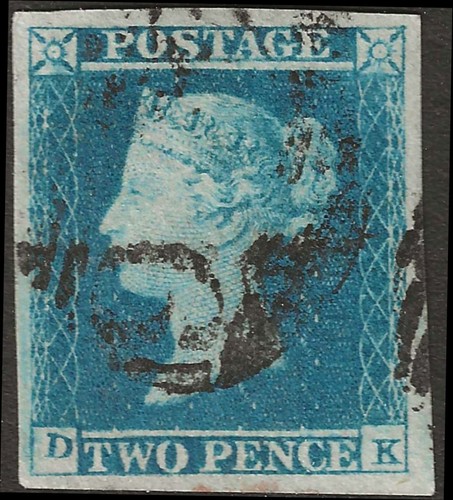 1849 two penny blue - blue,