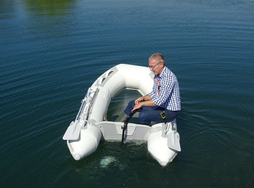 Hand operated outboard motor - outboard,