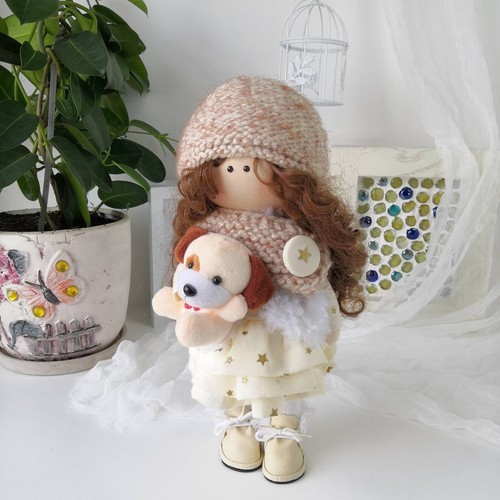 Hand made dolls textile - dolls,