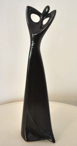 Art deco lady yawning - art,