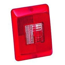 BARGMAN TAIL LIGHT LENS VERTICAL-RED. SUITABLE FOR AMERICAN RV.