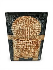 Troika Stove Man slab vase by