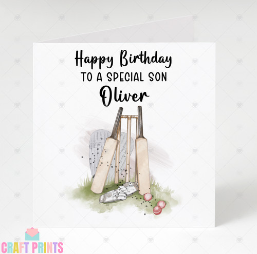 Cricket birthday card - cricket,