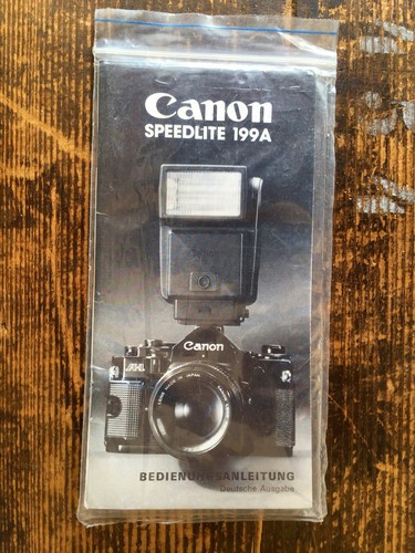 Canon speedlite 199a - canon,