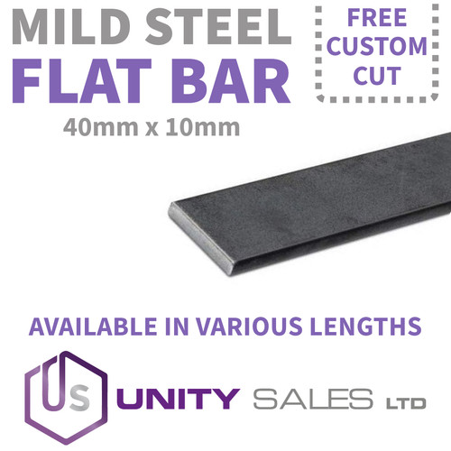 40mm 10mm mild steel flat - x,