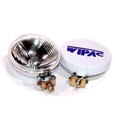 CLASSIC MINI CHROME 5.5″ FOG LAMPS WIPAC S6078 AUSTIN MORRIS ROVER COOPER 8F15