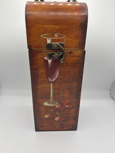 Vintage wooden wine bottle - vintage,