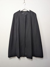 ZARA Black Wool Cape Coat