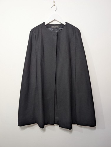Zara black wool - black, coat