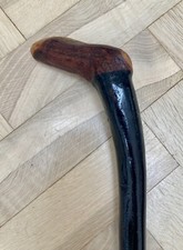 Very Unusual Crooked 36 Inch Blackthorn Stick With Comfortable Natural Handle