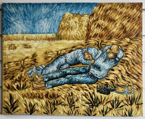 Vintage oil painting van - vintage, gogh