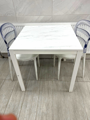 Square dining table marble - dining,