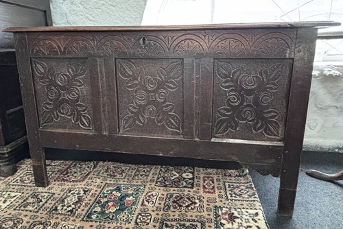 17th century large oak mule - 17th,