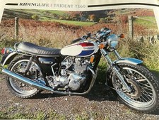 TRIUMPH TRIDENT T160 MOTORCYCLE MAGAZINE ARTICLE lot2